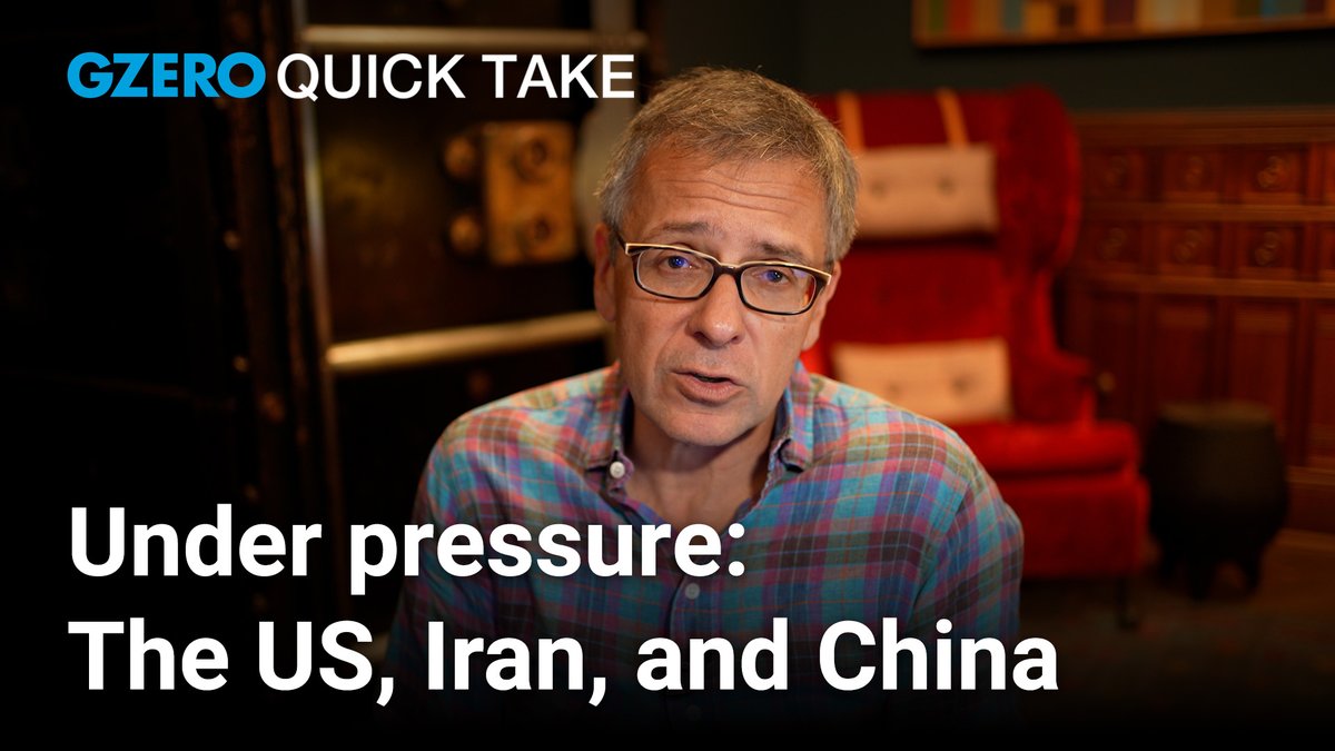 china did it with rare earths. iran did it with the strait of hormuz. use a critical chokepoint once and the world starts building around you. GZERO Media