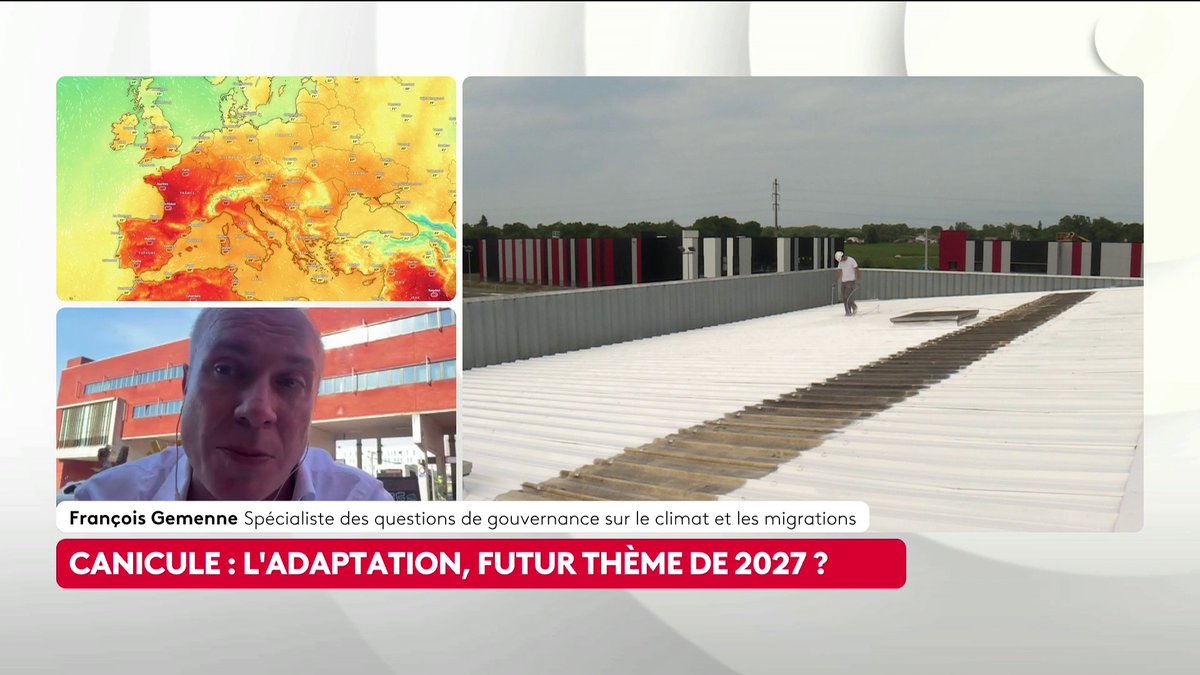 🔴 🗣️ Fortes chaleurs : "En France, la climatisation a un impact relativement limité sur le climat, en particulier parce que l'électricité est évidemment décarbonée", explique François Gemenne, spécialiste des questions de gouvernance sur le climat. #ToutEstPolitique #Canal16