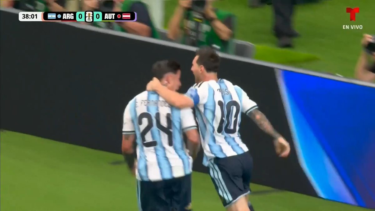 ¡¡¡GOL DE LIONEL MESSI!!! ¡¡¡EL MÁXIMO ANOTADOR EN LA HISTORIA DE LOS MUNDIALES!!! Espectacular definición de Leo para poner a Argentina arriba sobre Austria, ¡El gol #17! ¡RÉCORD! ¡LEYENDA TOTAL!