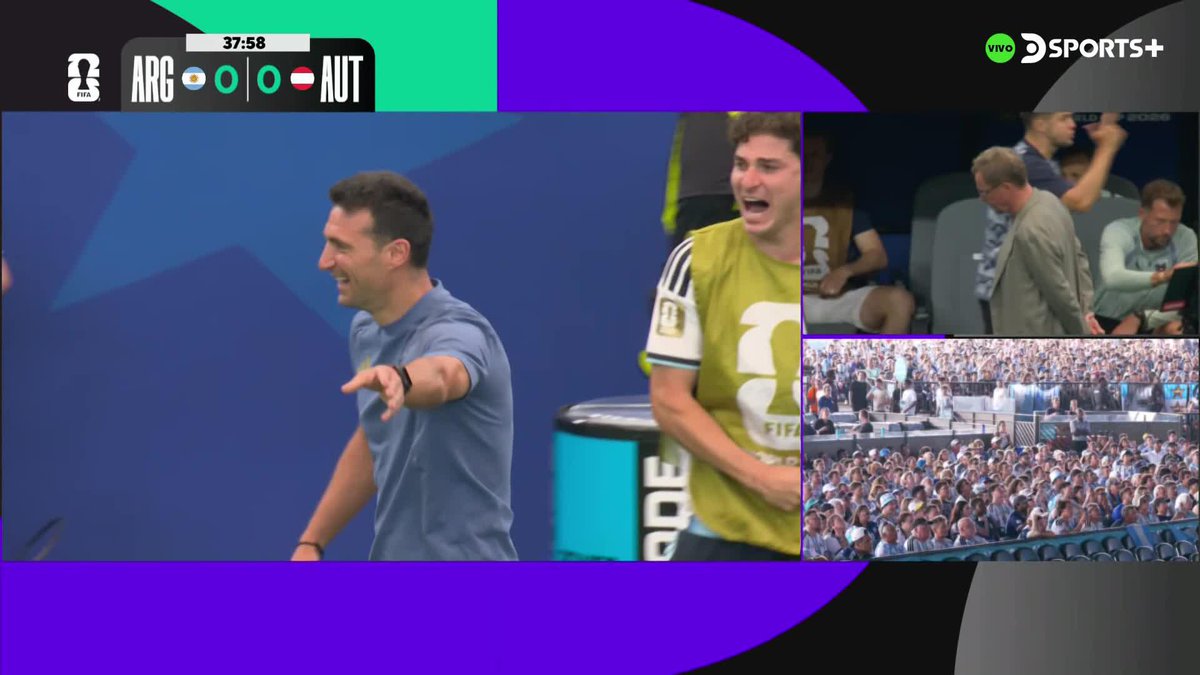 ¡¡AHORA SÍ, SCALONI!! ¡¡ASÍ GRITÓ EL DT DE ARGENTINA EL GOL DE MESSI EN DALLAS!! #MundialEnDSPORTS #FIFAWorldCup