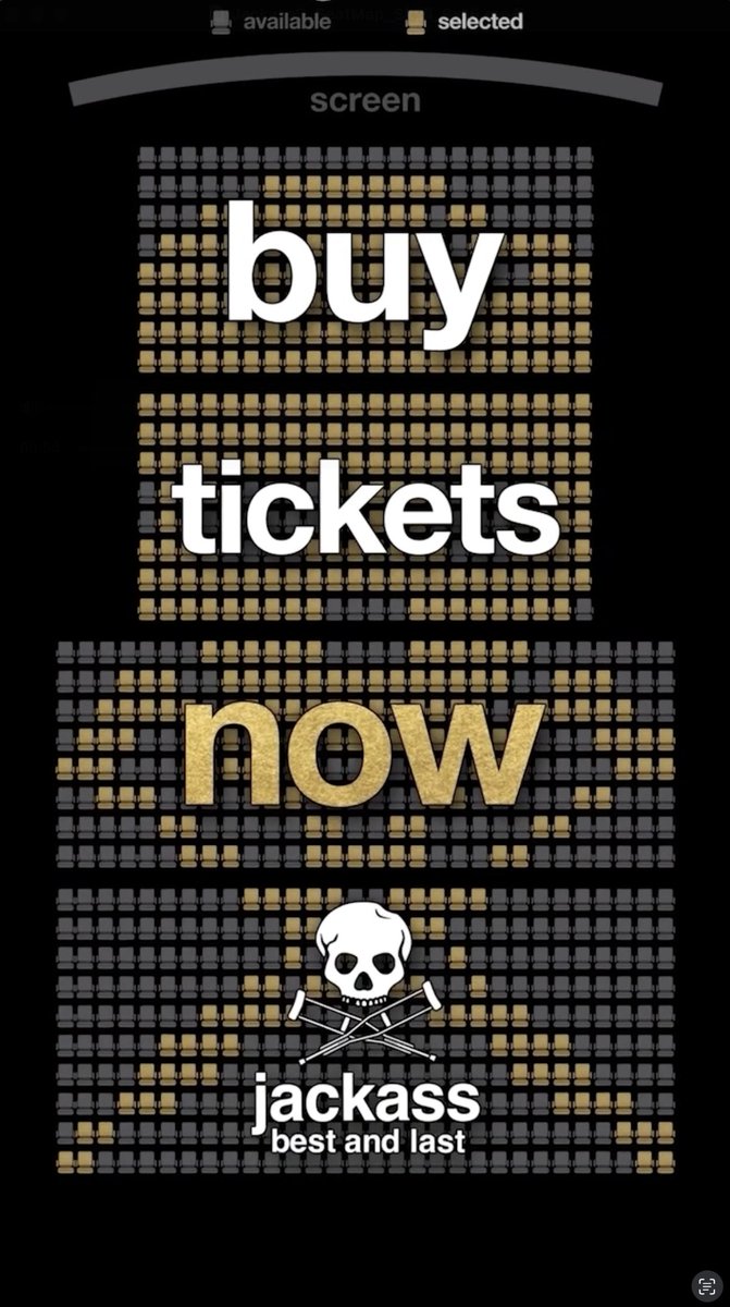 putting asses in seats since 2002. get tickets now to see jackass: best and last in theatres this friday.