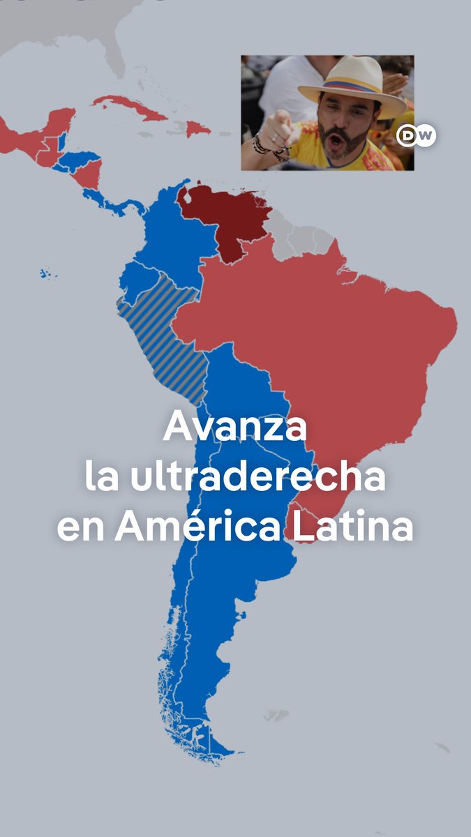 Con la victoria de De la Espriella en Colombia avanza la derecha en América Latina Colombia giró a la ultraderecha con la elección como nuevo presidente de Abelardo de la Espriella, un abogado millonario respaldado por Donald Trump. Su victoria pone fin al primer gobierno izquierdista de la historia del país. Con su victoria, de la Espriella aumenta el bloque conservador y también de ultraderecha en América Latina.