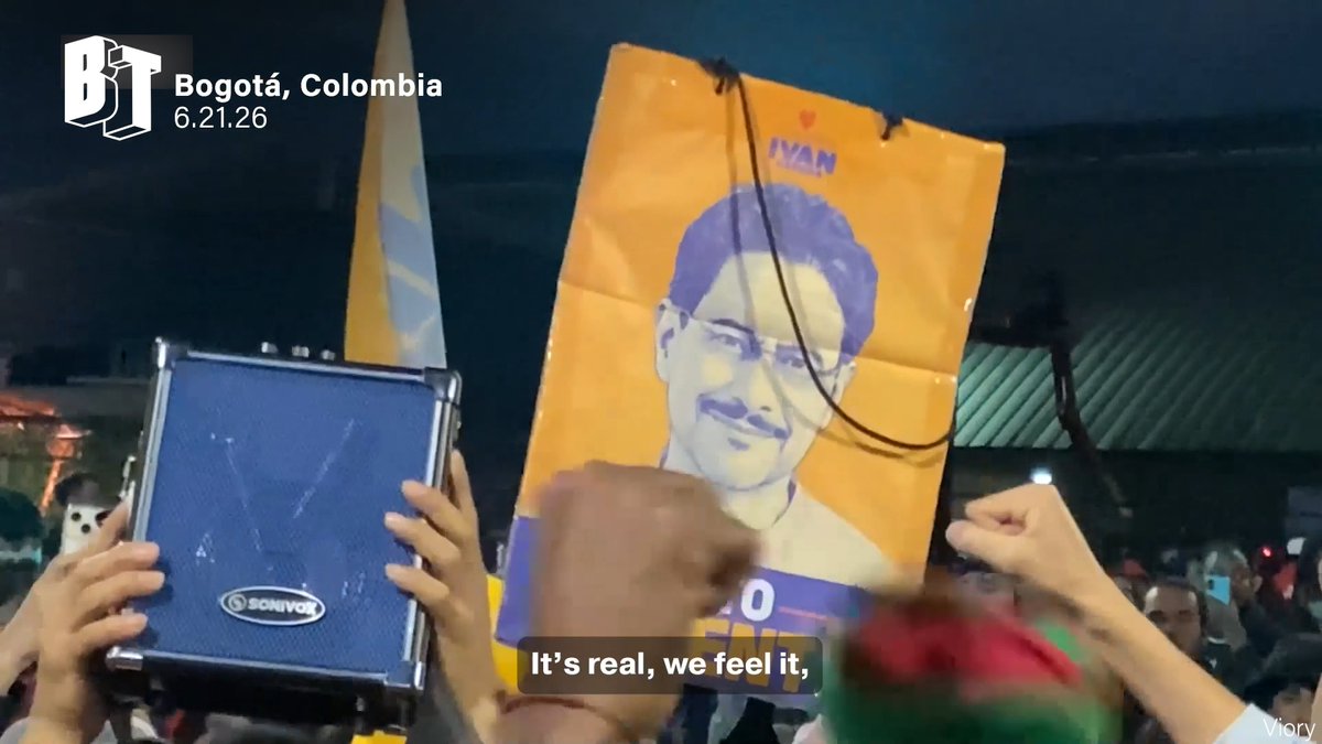 Colombian youth flooded the streets of Bogota Sunday night in support of presidential candidate Ivan Cepeda. The preliminary count places the far-right, Trump-backed Abelardo de la Espriella in first place at 49.66% of the votes and the progressive Cepeda at 48.7%. In a speech to his supporters Sunday night, Cepeda said the preliminary vote count was “not official nor binding” and vowed to challenge results from over 30,000 voting stations. Throughout the leadup to Sunday’s runoff election, Cepeda supporters accused the other side of fraud, vote-buying, intimidation, and foreign interference.