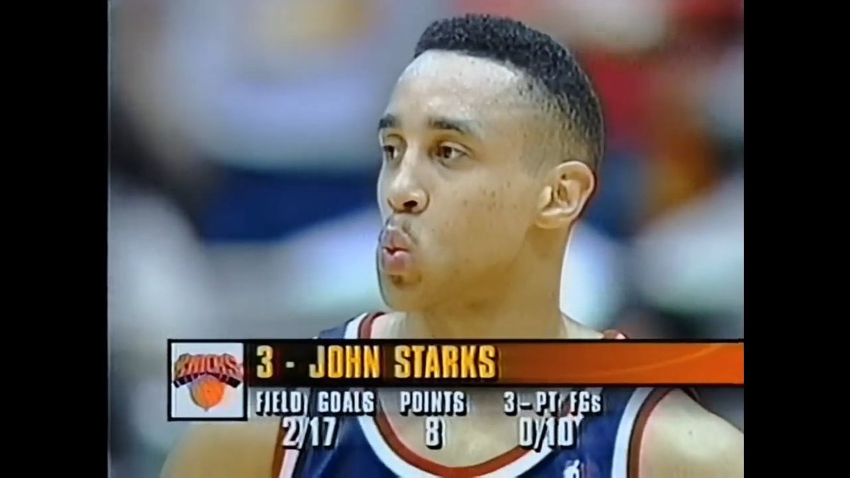 On this day in 1994, John Starks walked into the biggest game of his life and had a nightmare. 42 minutes - 8 points - 2 for 18 from the field - 0 for 11 from 3. The Knicks lost by six, and Starks’ coldest night became one of the most infamous choke jobs in NBA Finals history.
