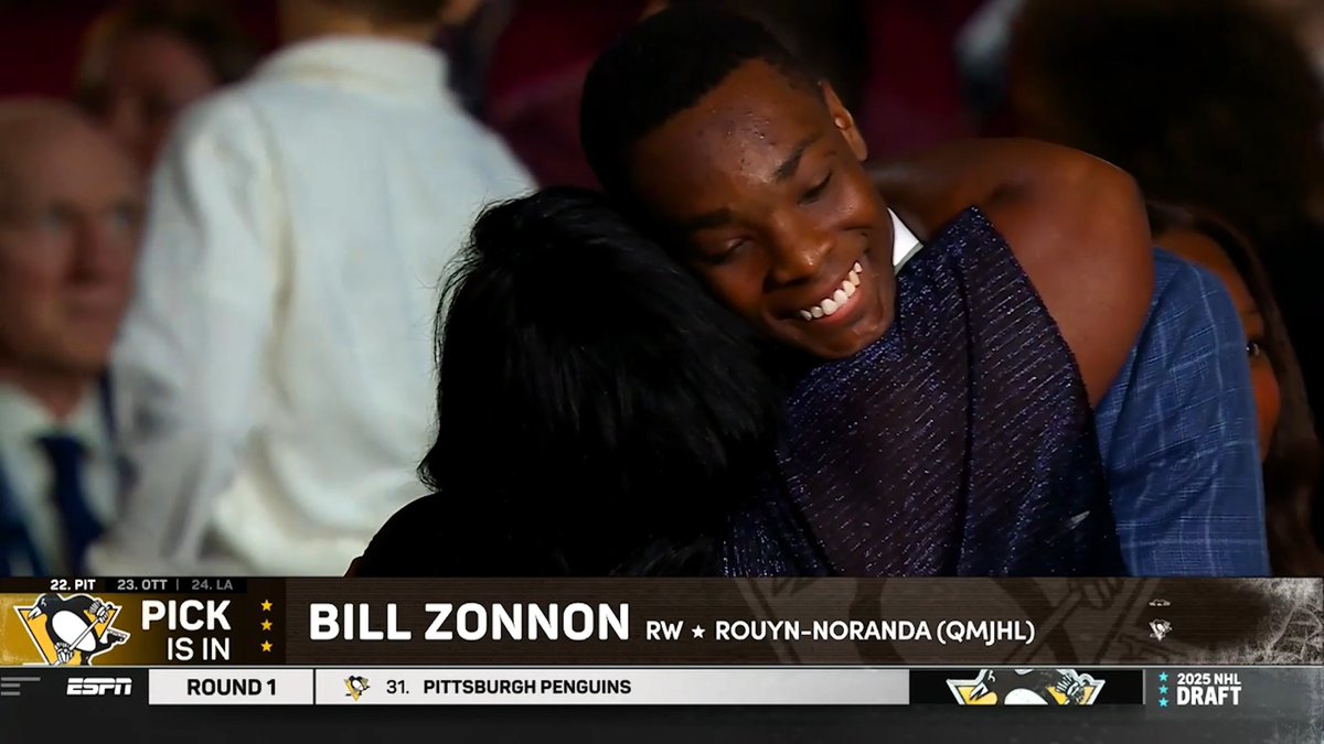 The sky's the limit for Bill Zonnon ⭐️ A look back at the moment the Penguins made him the 22nd overall pick in the 2025 #NHLDraft.
