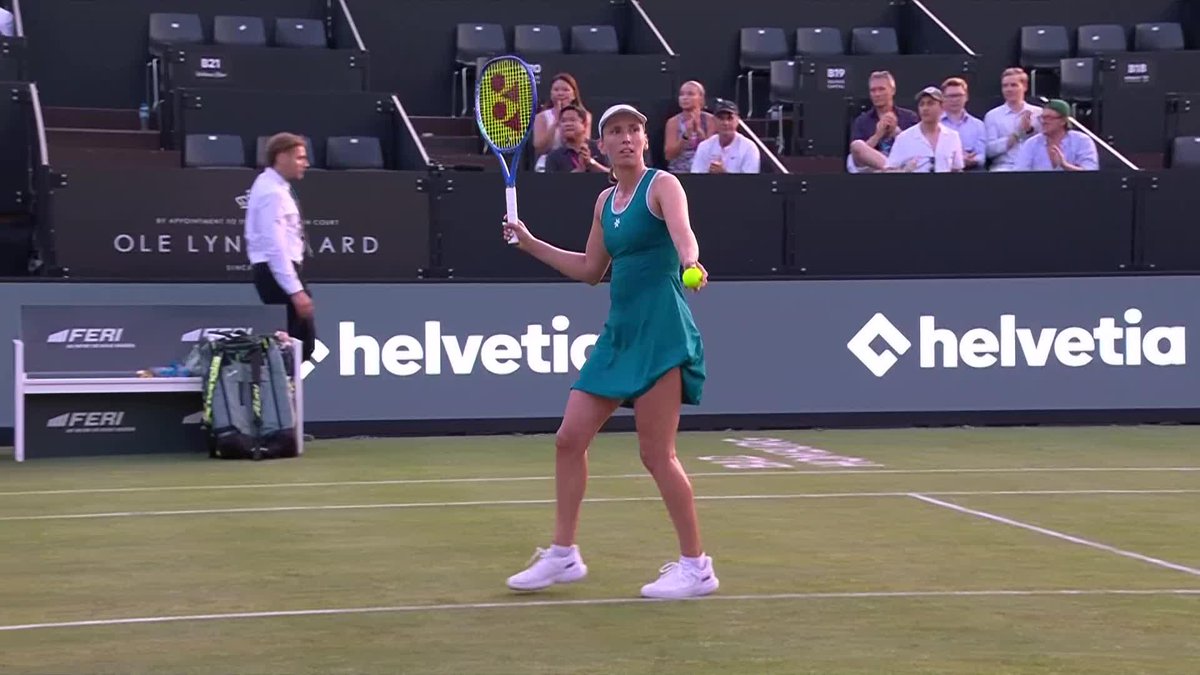 Through in ✌️ Elise Mertens confirms her place in the Round of 16 in Bad Homburg. She defeats Eala 6-3, 6-3! #BHO26
