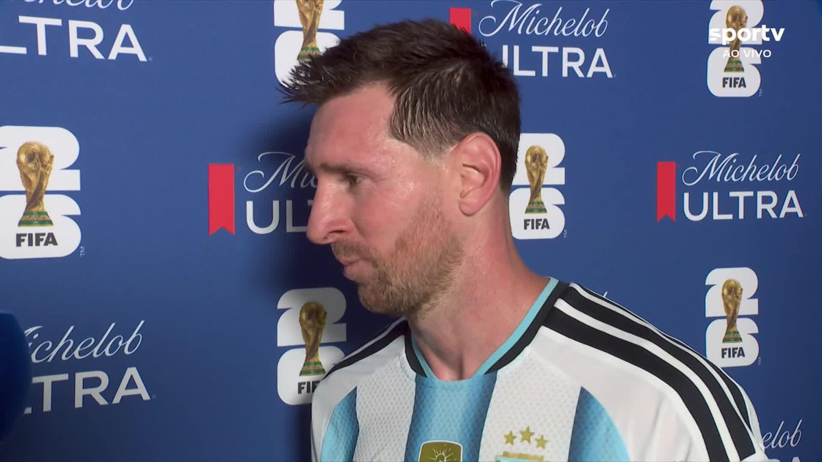 🇦🇷 Lionel Messi: "Eu estou muito feliz! Vou aproveitar esse momento e comemorar com meus companheiros. Foi espetacular tudo que aconteceu até aqui." 🎥 sportv | ge