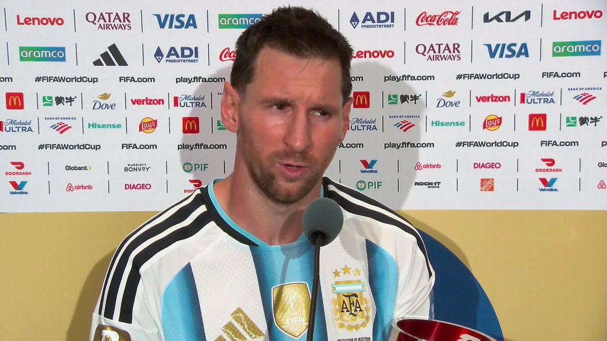 "SOMOS ARGENTINA Y SIEMPRE VAMOS A BUSCAR LOS PARTIDOS ANTE CUALQUIER RIVAL" 🗣️ Leo Messi tras la victoria ante Austria ⚽ #ESPNMundial 📺 Mirá los mejores partidos de la #FIFAWorldCup por ESPN, en el Plan Premium de #DisneyPlus