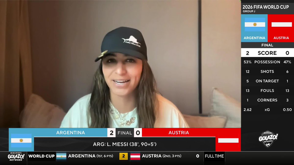 "My gut says its a foul. That the goal shouldn't have counted." Rules analyst Christina Unkel challenges the decision to award Argentina's opening goal 👀