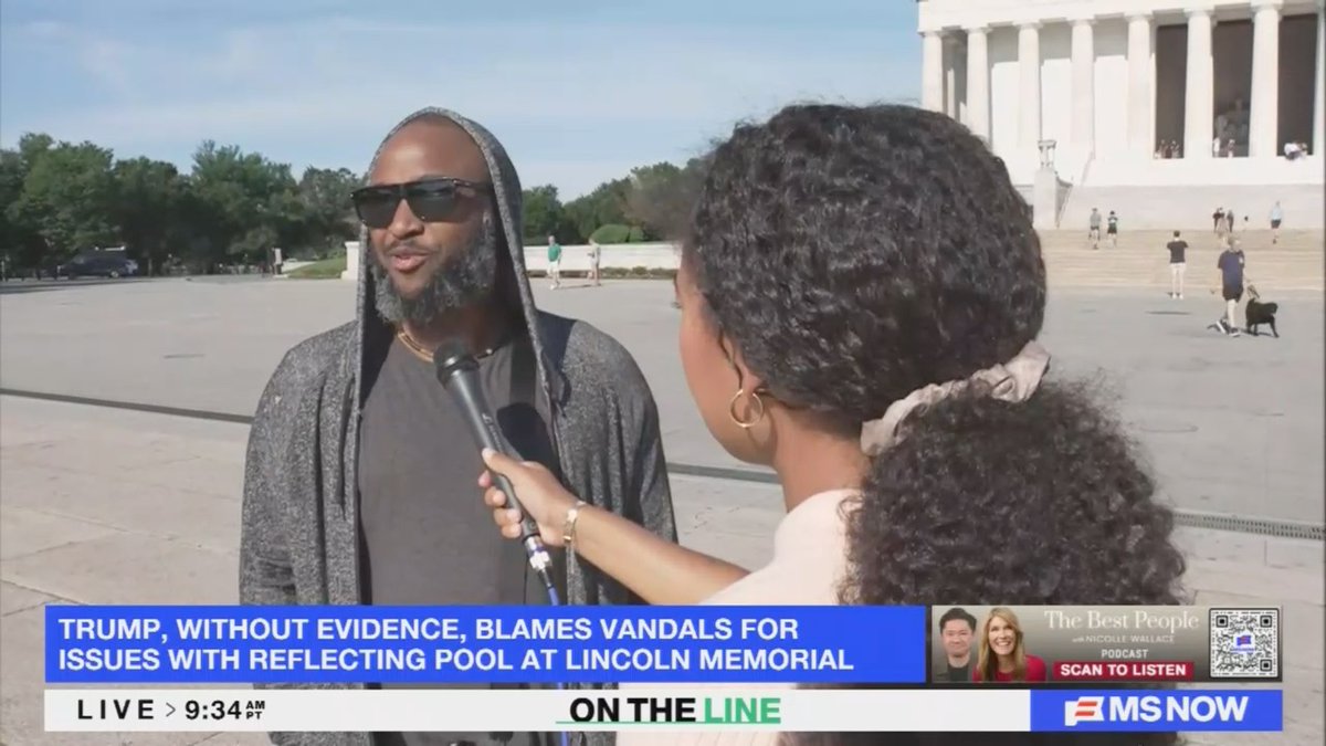 Americans on Trump's damage to Reflecting Pool: "What a waste... I just can't believe that we are spending our money this way when there's so many higher priorities—healthcare, childcare, closing the budget deficit. There's a million places we could spend this money."