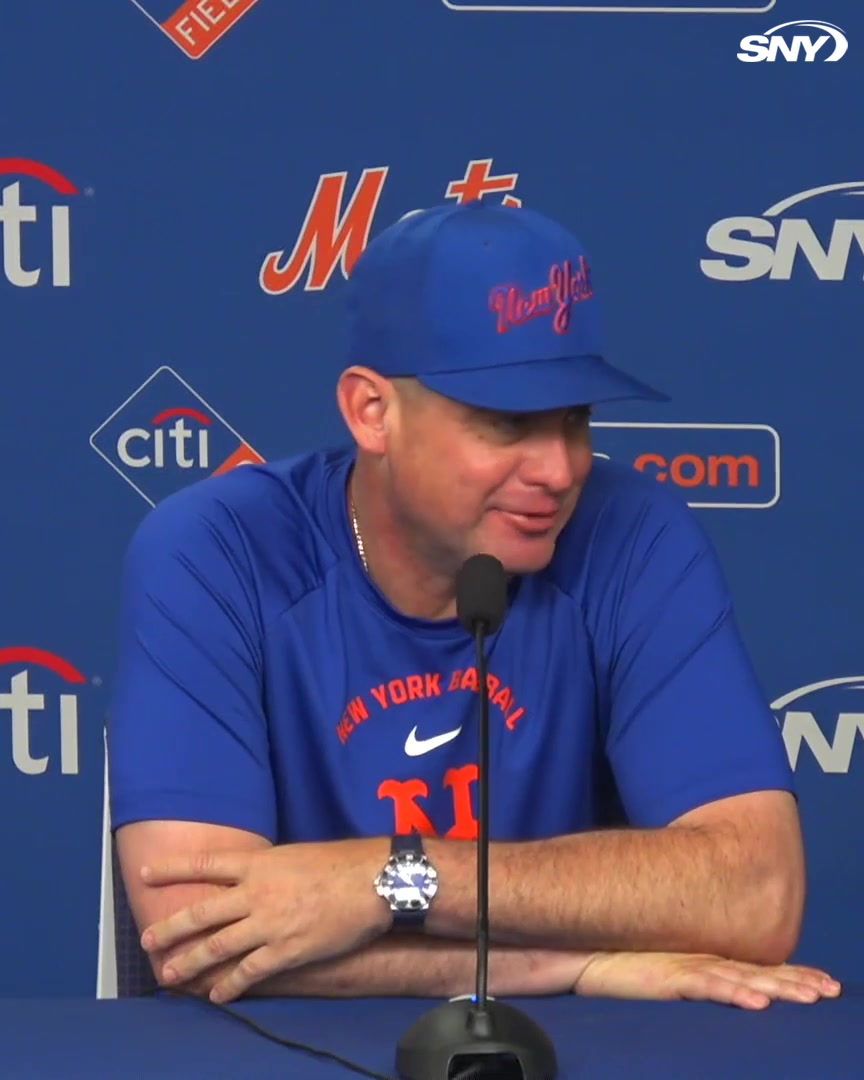 Carlos Mendoza says the Mets have been told to "expect to play" tonight and that there will be a window to play baseball