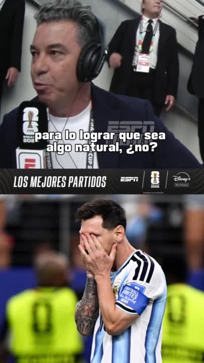 "CLARAMENTE SE SENTÍA ENOJADO POR LA MANERA DE PATEAR EL PENAL. ESO LO HACE AÚN MEJOR". Marcelo Gallardo se refirió al penal errado de Leo Messi. 🙌🏻 #ESPNMundial 📺 Mirá los mejores partidos de la #FIFAWorldCup por ESPN, en el Plan Premium de #DisneyPlus