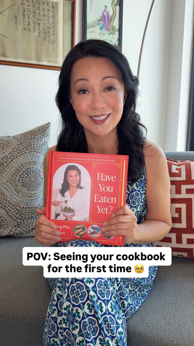 Unboxing my cookbook made me cry! So grateful to everyone who made this possible. “Have You Eaten Yet?” is REAL! YOU, my amazing fans, wanted the recipes, and now you can get them Oct 6th when the book comes out! Please preorder now: Love xoxo, Ming-Na