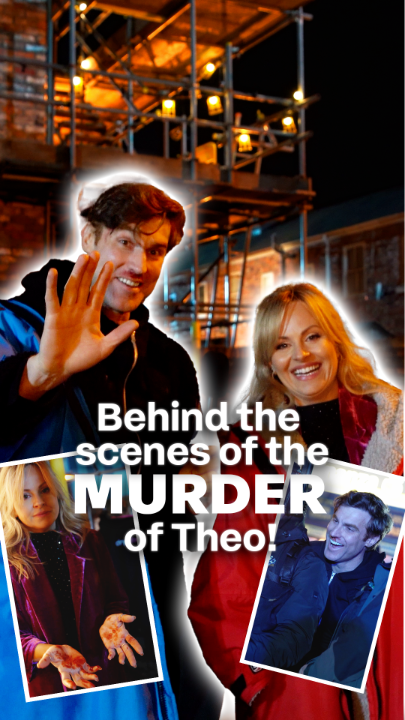 Scroll on if you haven't seen tonight's episode! Theo's killer has been revealed, let's go behind the scenes to that fateful night! 🕵️♂️💥 #Corrie