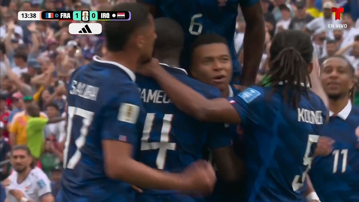 ¡¡¡GOL DE FRANCIA!!! ¡¡¡TREMENDO GOLAZO DE KYLIAN MBAPPÉ!!! El jugador de Real Madrid marca su gol #15 en Copas del Mundo. Abre el marcador ante Irak, ¡1-0!