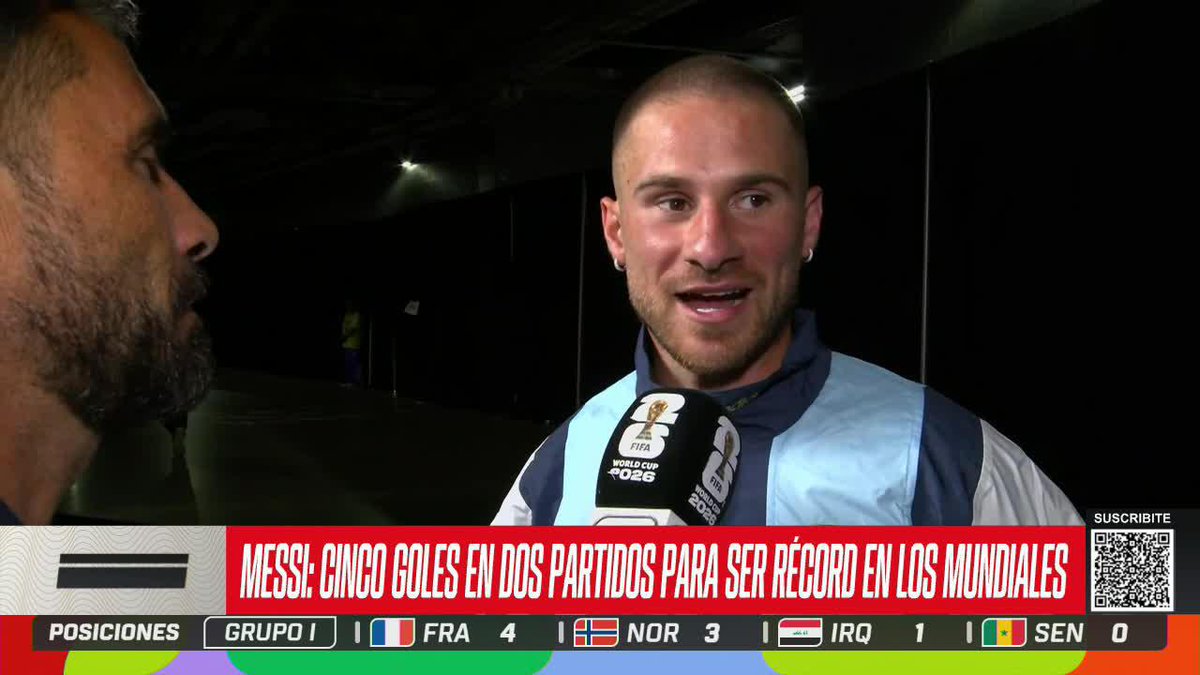"MESSI YA GANÓ UN MUNDIAL Y SE NOTA QUE QUIERE OTRO" Mac Allister, feliz por la actuación de Lionel Messi en el triunfo y clasificación de Argentina. ⚡ #ESPNMundial 📺 Mirá los mejores partidos de la #FIFAWorldCup por ESPN, en el Plan Premium de #DisneyPlus