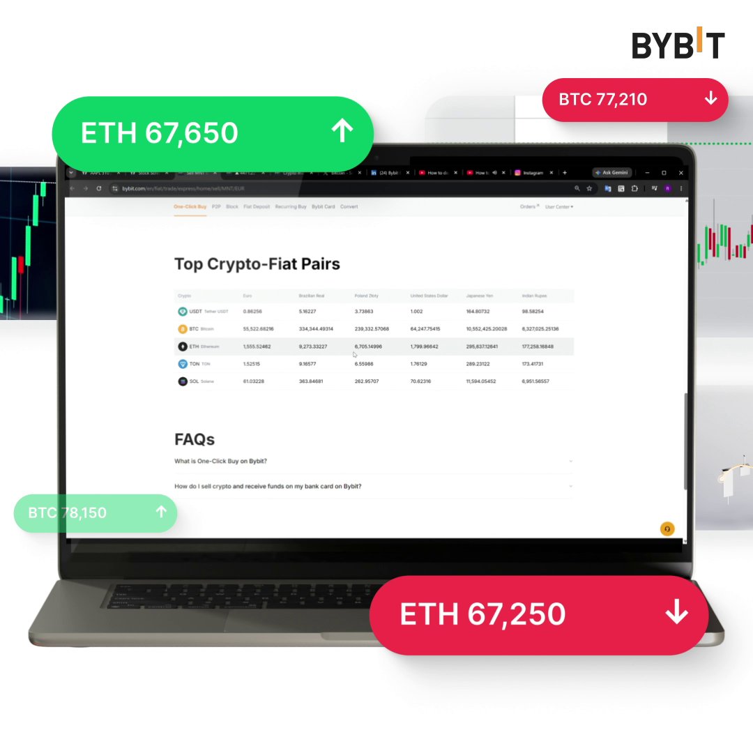 Stop tabbing, start trading with the Floating Trade Panel on Bybit Web. Research, monitor positions, and place orders from a floating panel that stays with you across the web. One panel. Any webpage. Try it now on Bybit Web: