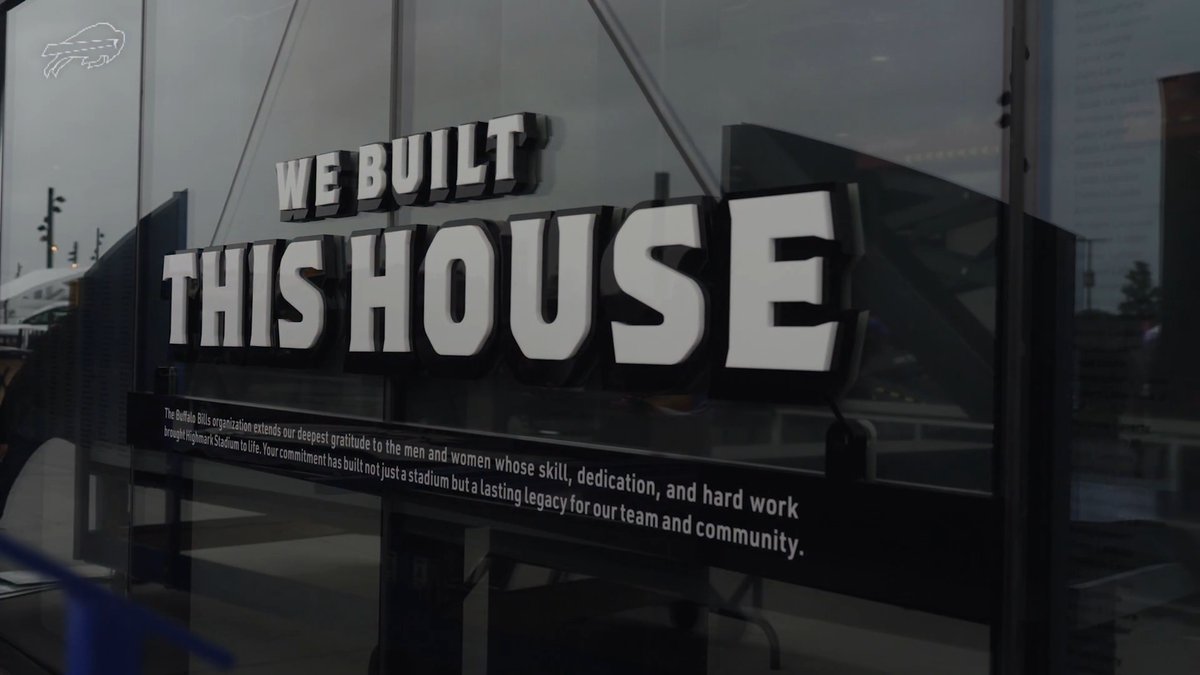 The hard work hasn't gone unnoticed. "We Built This House" 🤝 how we're honoring the construction workers at Highmark Stadium. Full episode 📺
