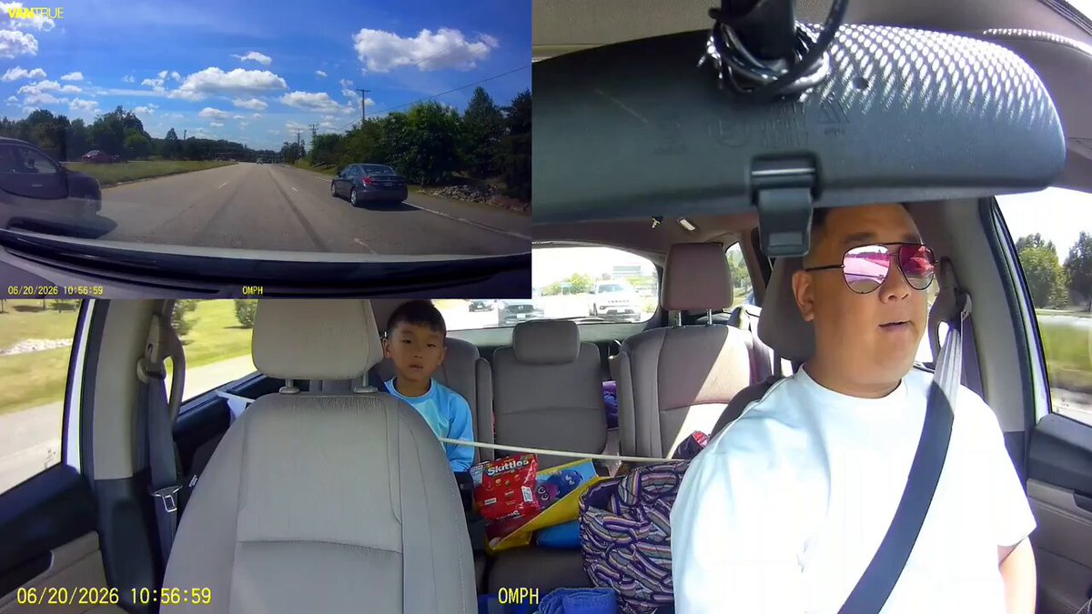 During a Father's Day roadtrip, this 7 year old teaches dad how to control big feelings 🥹❤️