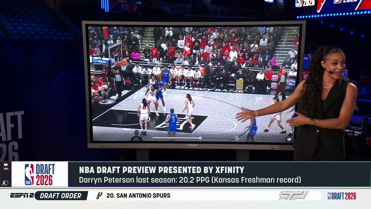 "The way that Darryn Peterson is able to score, that is why there is a debate for the number one pick." Andraya Carter breaks down why Darryn Peterson could be the No. 1 pick in the NBA draft ✍️