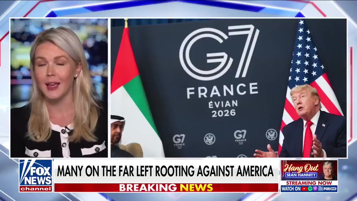 "President Trump, I know, will never sign onto a deal that does not serve this country and our national security interests. He is always looking out for America first." White House Press Secretary Karoline Leavitt joined Sean Hannity 🇺🇸 and touted what she described as growing momentum toward a deal with Iran, arguing the administration's pressure campaign is producing results. The comments come as the White House points to renewed diplomatic movement as evidence that Trump's approach is working.
