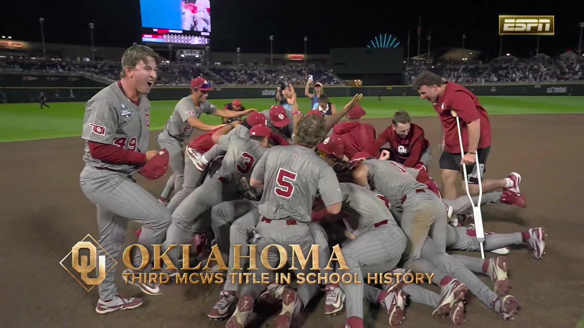 The moment the Oklahoma Sooners became national champions 🏆