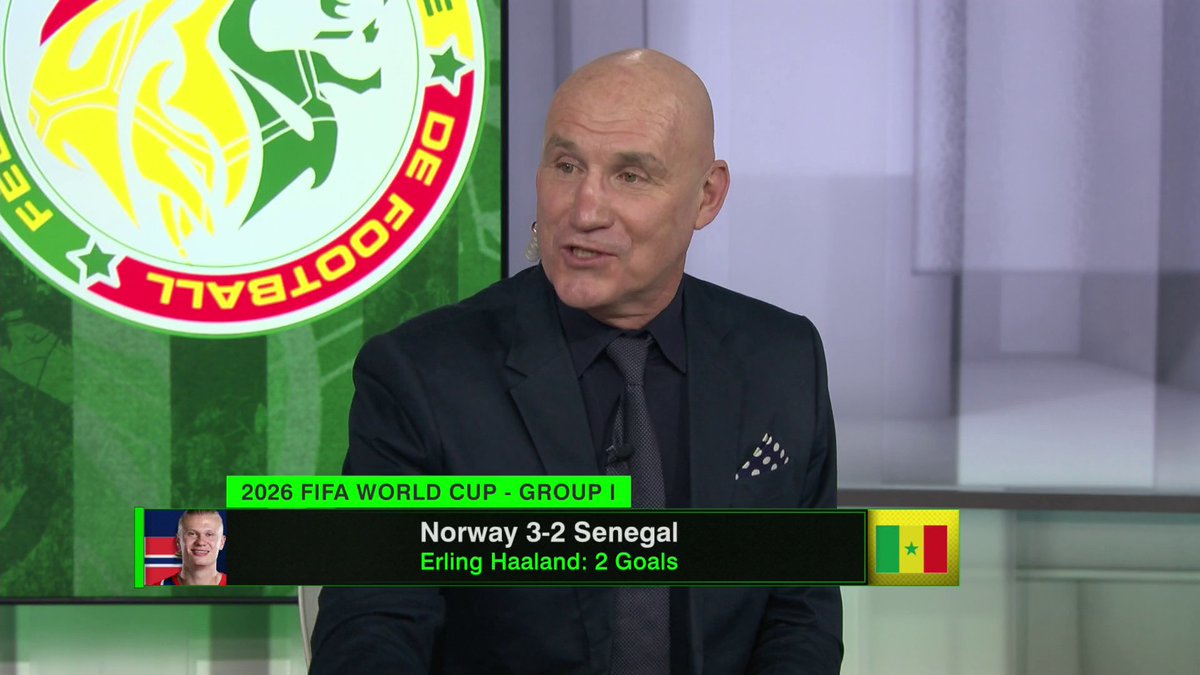 "I'd just love to see him involved in the game more, and he would then be the world's best center-forward by a long, long way." Stewart Robson reacts to Erling Haalands' touches and two-goal performance in Norway's win vs. Senegal ⚽️