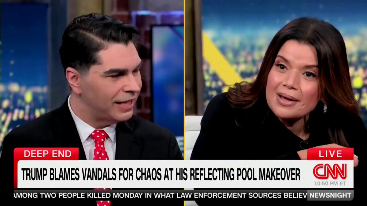 .Jason Rantz on Seattle Red with a much needed dose of sanity on CNN NewsNight about the anti-Trump vandalism in Washington, DC. “It's likely that someone might have committed vandalism, given we just covered a story of ‘8647’ on the lawn… we've seen non-stop vandalism against this president and against Republicans for a very long time.” Instead, of acknowledging reality, Ana Navarro tries to ridicule reality.