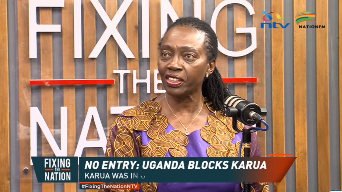 "It’s clear that Besigye will not get justice in the Ugandan courts." PLP Party Leader Martha Karua says Ugandan authorities are yet to provide official reasons for declaring her persona non grata. While acknowledging that Kenyan Ambassador Ababu Namwamba reached out, Karua accused Nairobi of complicity. #FixingTheNationNTV Nation FM Nomadic Panda 🐼 Fellaris Wambui Eric Latiff