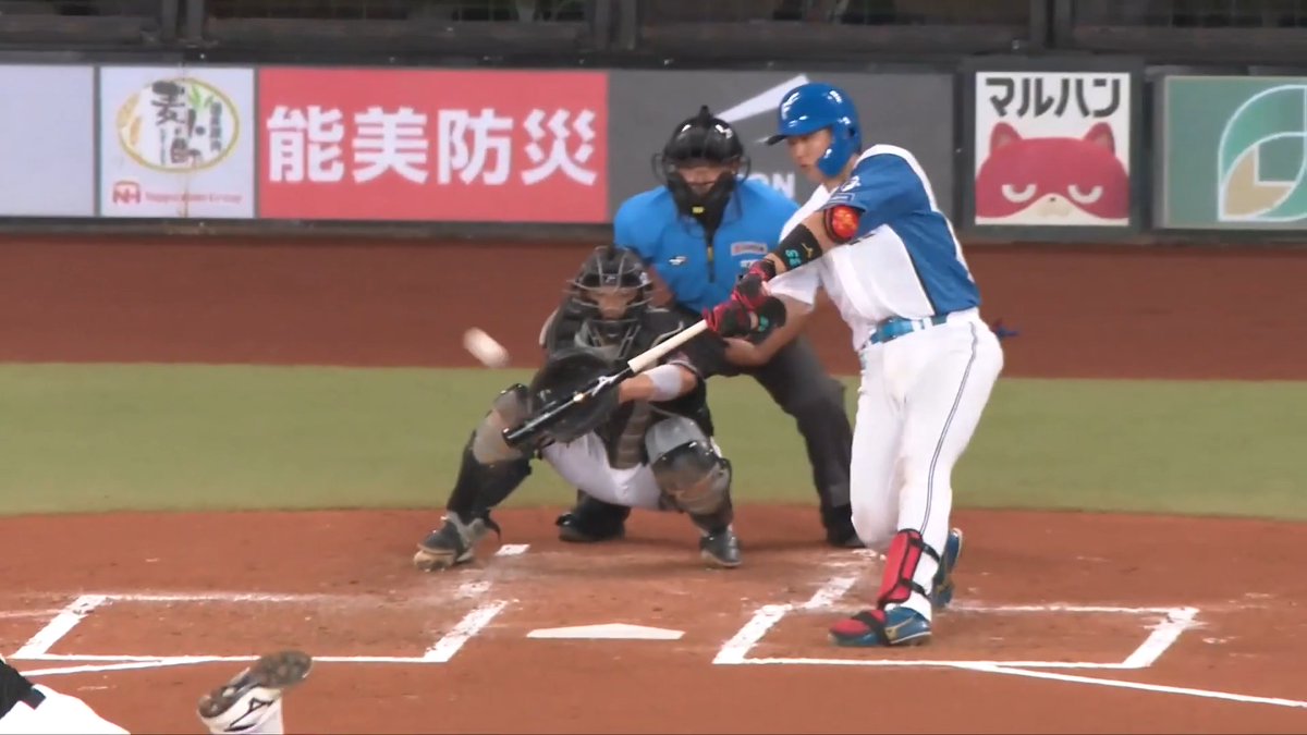 女房役の一振りで追加点を挙げる！🙌🙌 北海道日本ハム 進藤勇也 選手の今シーズン第2号ソロホームラン！🌈 👇スマホ・テレビで試合観戦！