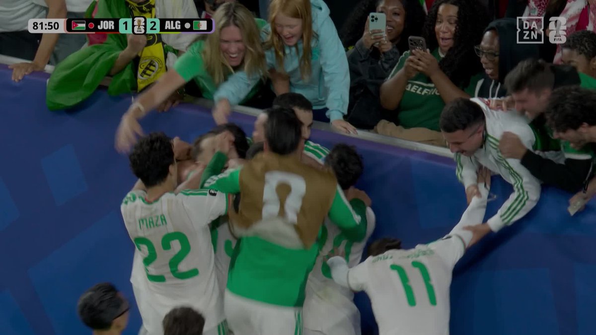 REMONTADA QUE SE CELEBRA EN GRANDE 🇩🇿 Gracias a dos tiros de esquina 🥅 #DAZNMundial #FIFAWorldCup