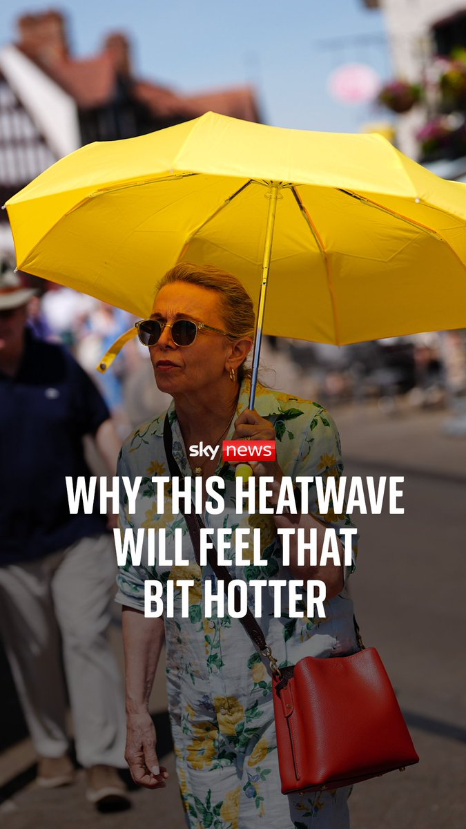 The UK is under a heat dome with a chance temperatures could break the all-time record of 40.3C, set in 2022, later this week. Sky's meteorologist, Kirsty McCabe explains why this heatwave will feel that little bit hotter. And three tips to keep cool