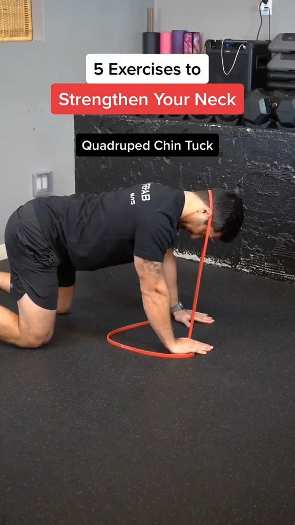 5 great exercises that will improve activation &amp; strength of muscles surrounding the neck. ⁣ Don't miss out on 30% OFF the Prehab app (to get out of pain &amp; prevent injuries) &amp; Prehab Professional (our HEP builder for clinicians)