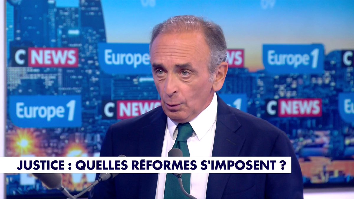 «Nous ne sommes plus en République», martèle Éric Zemmour, président de Reconquête! interrogé sur la nécessité de mener des réformes judiciaires, dans #LaGrandeInterview Toute l'info est à retrouver sur
