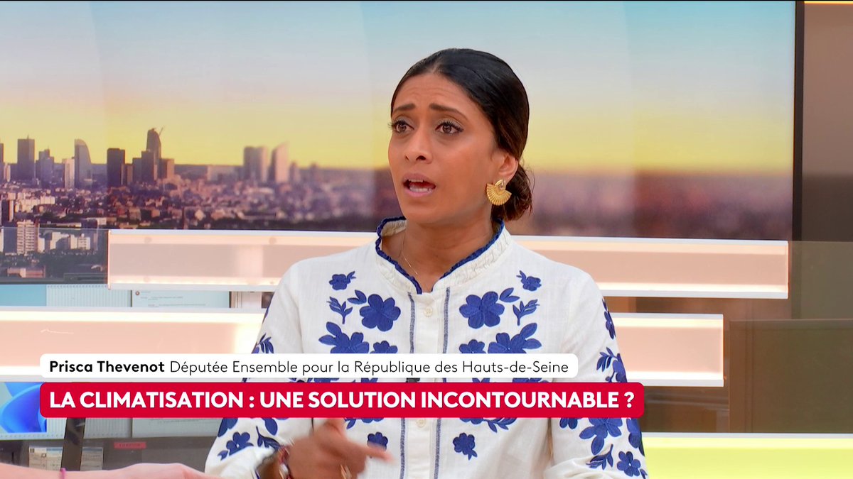 🔴 🗣 "Le RN change d'avis comme de chemise (...) il ne faut pas avoir la mémoire courte, il y a quelques semaines encore, [le RN] nous expliquait que les rapports du Giec disaient strictement n'importe quoi", assure la députée EPR, Prisca Thévenot. #canal16