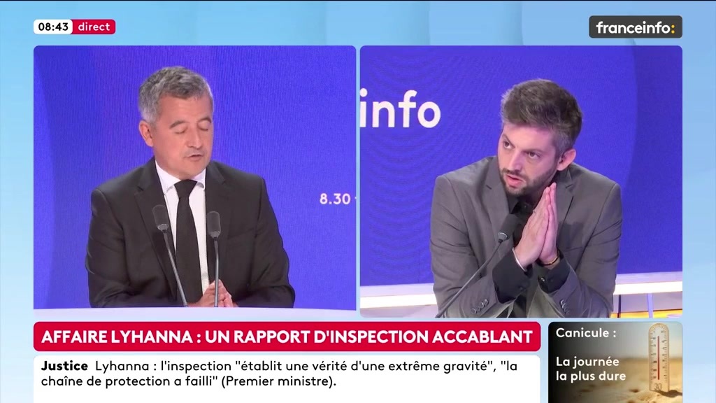 🔴 Affaire Lyhanna : la plainte de Rosa a été transmise de Toulouse au parquet d’Auch par voie postale ➡️ "Je vais faire un choc numérique au ministère de la Justice et je promets le zéro papier d’ici six mois", annonce Gérald Darmanin, ministre de la Justice