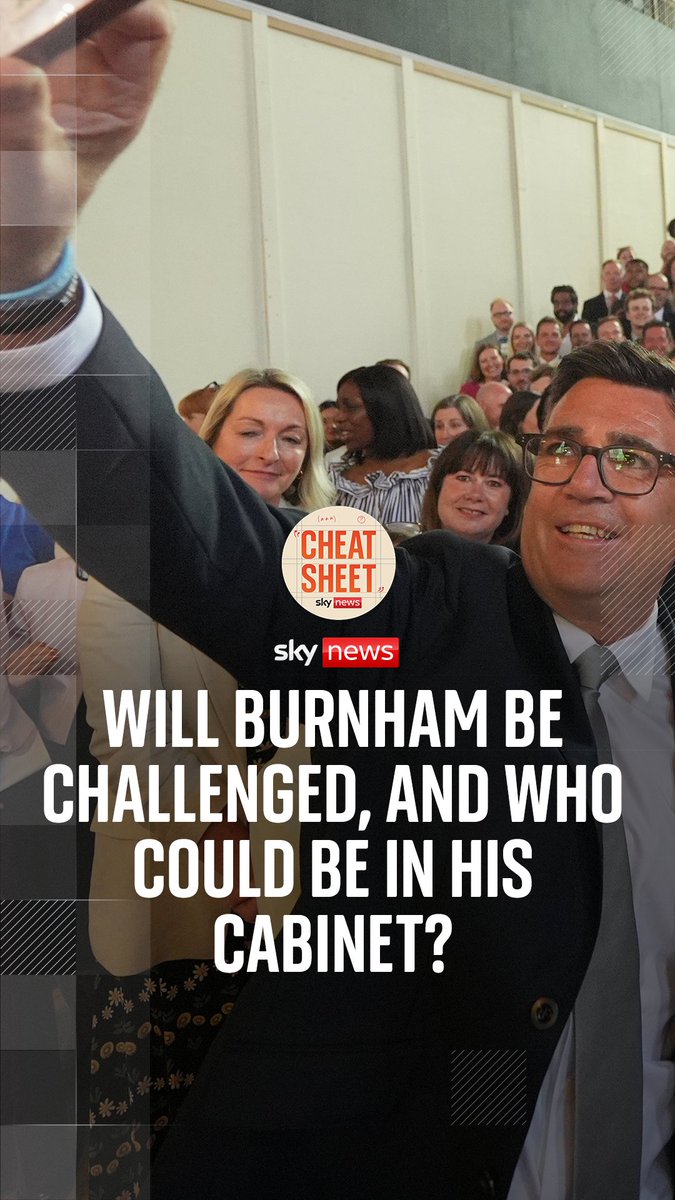 After Sir Keir Starmer’s resignation as prime minister, will Andy Burnham be challenged for leadership? If not, who could we expect to see in his cabinet? Sky's Sophy Ridge and Wilfred Frost have all the details on the latest episode of Cheat Sheet 🔗