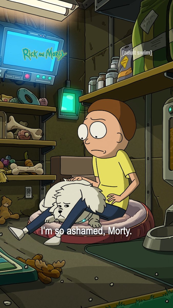 All things bright and beautiful New episodes of Rick and Morty Season 9 every Monday on HBO Max across Europe. #rickandmorty #adultswim #dogs #snowball