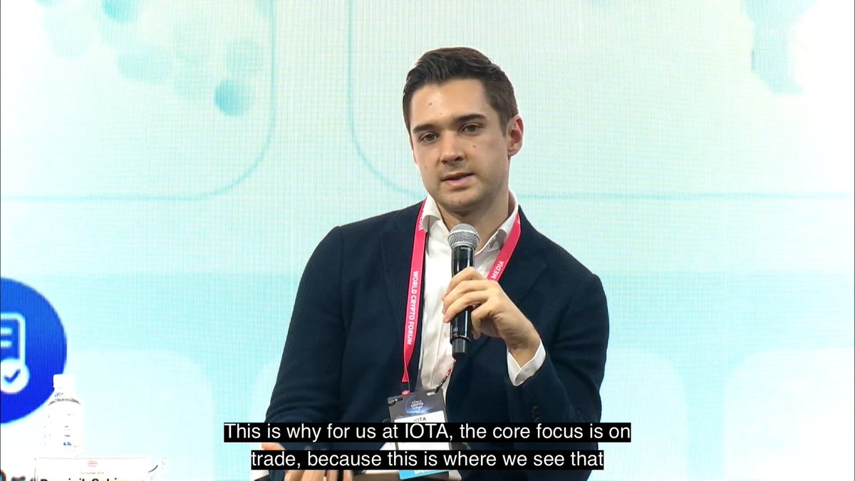 "This is where we see that we have an opportunity, like no other blockchain, to actually conquer that market." Dominik Schiener at the World Knowledge Forum.