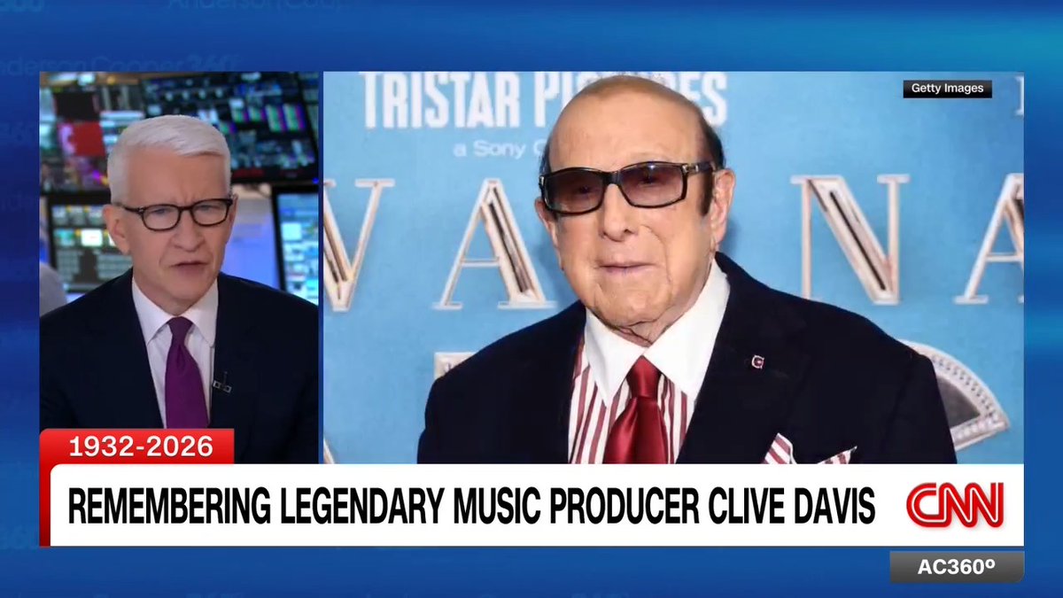 Stevie Wonder talks about the life and legacy of legendary music producer Clive Davis, who died today at the age of 94.