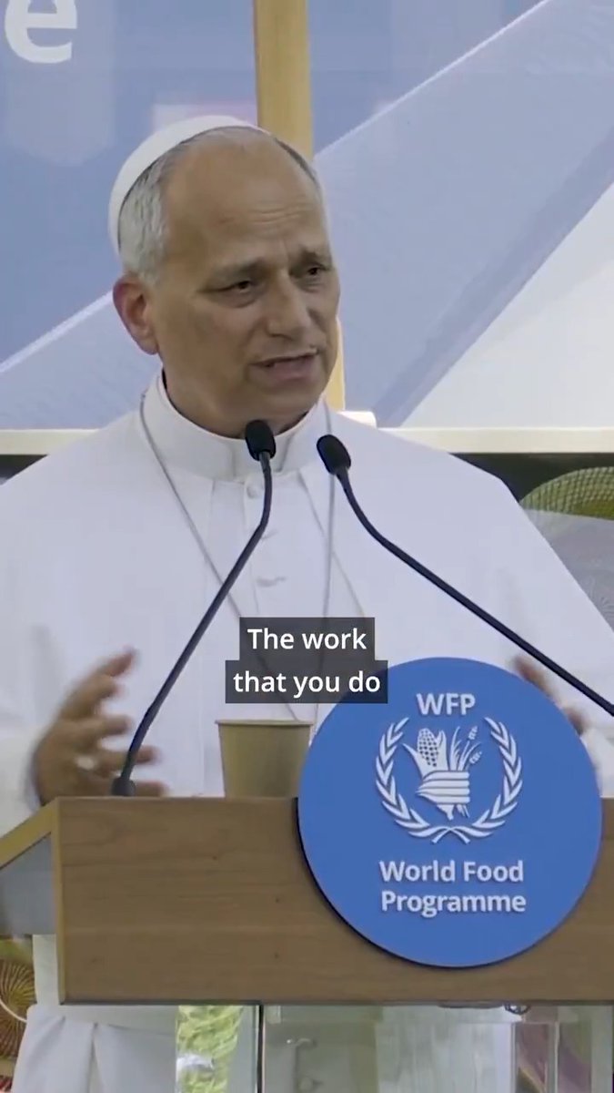 The words of His Holiness Pope Leo XIV, Pope Leo XIV, speak to a truth WFP sees every day: Hunger reaches far beyond the plate — affecting peace, opportunity and the strength of communities. That is why the fight against hunger is a responsibility we all share.
