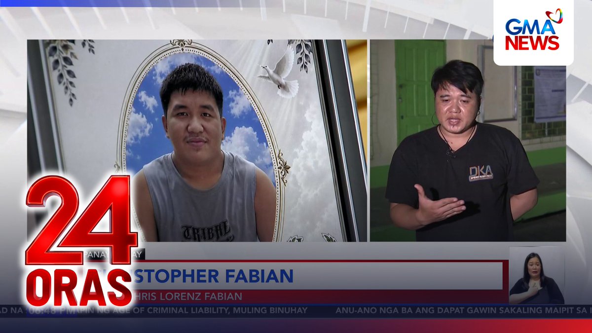 'SIYA 'YUNG BINU-BULLY PERO HINDI SIYA NAGSUSUMBONG.' Isa 'yan sa mga nabanggit ng ama ni Chris Lorenz Fabian dahil gusto aniya ng anak na marami siyang kaibigan. Si Lorenz ang estudyante sa viral video na sa halip na magtago ay humarang sa pinto para hindi makapasok ang mga shooter. Dahil sa kaniyang ginawa, nakaligtas ang kaniyang mga kaklase pero nabuwis naman ang kanyang buhay. Hustisya ang sigaw ng pamilya ni Lorenz Fabian. Nais ng ama ni Lorenz na mapanagot ang dalawang estudyanteng namaril. Kung hindi raw mapapanagot ang mga menor de edad... "Yung magulang na lang. Saan ba makakakuha ng baril 'yan kung hindi tinuruan?" Panoorin ang buong panayam ng 24 Oras.