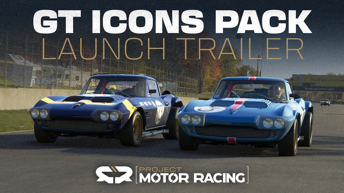 Tune in. Turn on. Drop the clutch. With nine iconic cars, three classic classes, one scanned US track, and shaped by Straight4's new handling direction, the GT Icons Pack brings the groove back to #ProjectMotorRacing Available now. #BRINGEARPLUGS