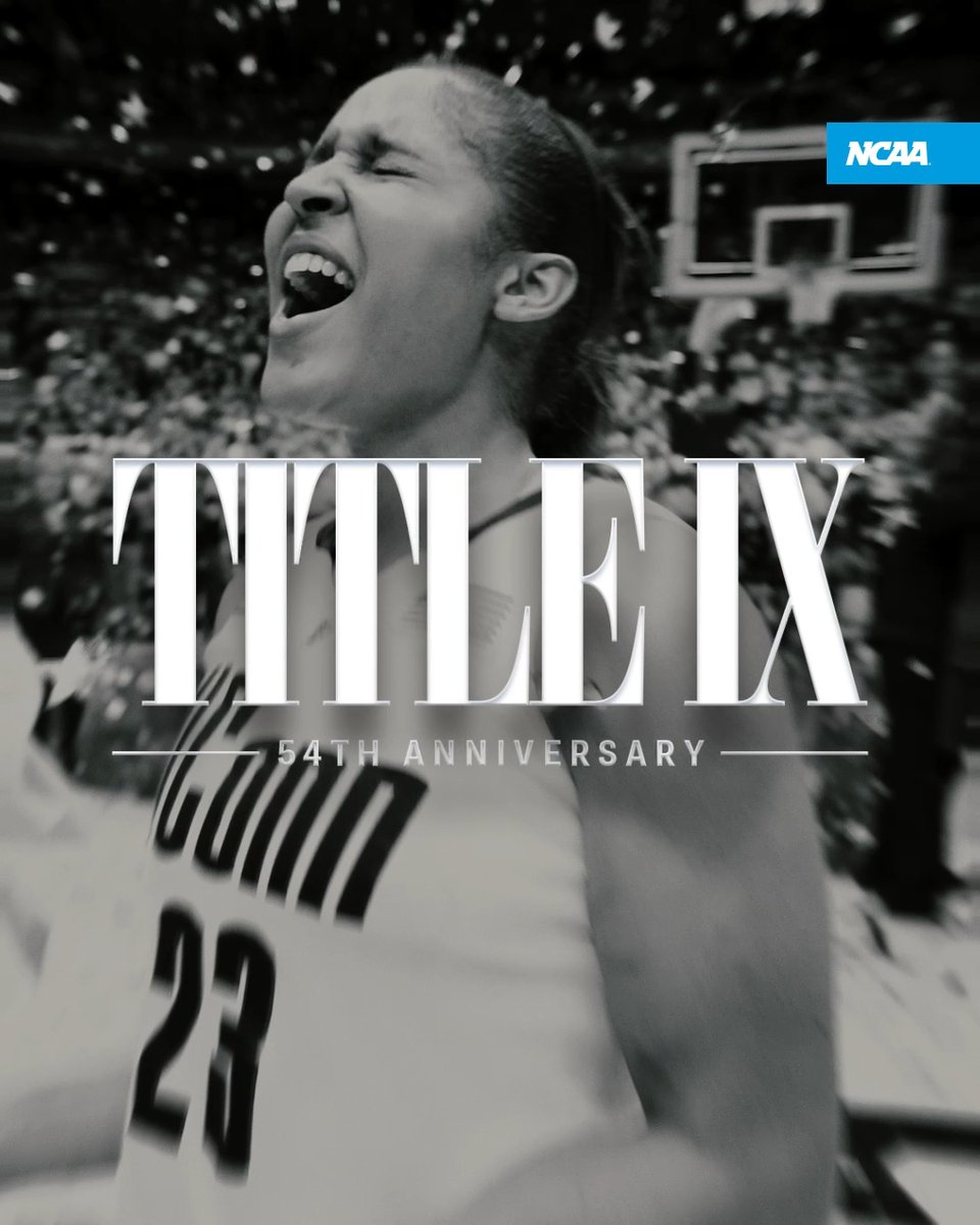Celebrating 54 years of #TitleIX. Breaking barriers. Creating opportunities. Changing the game.
