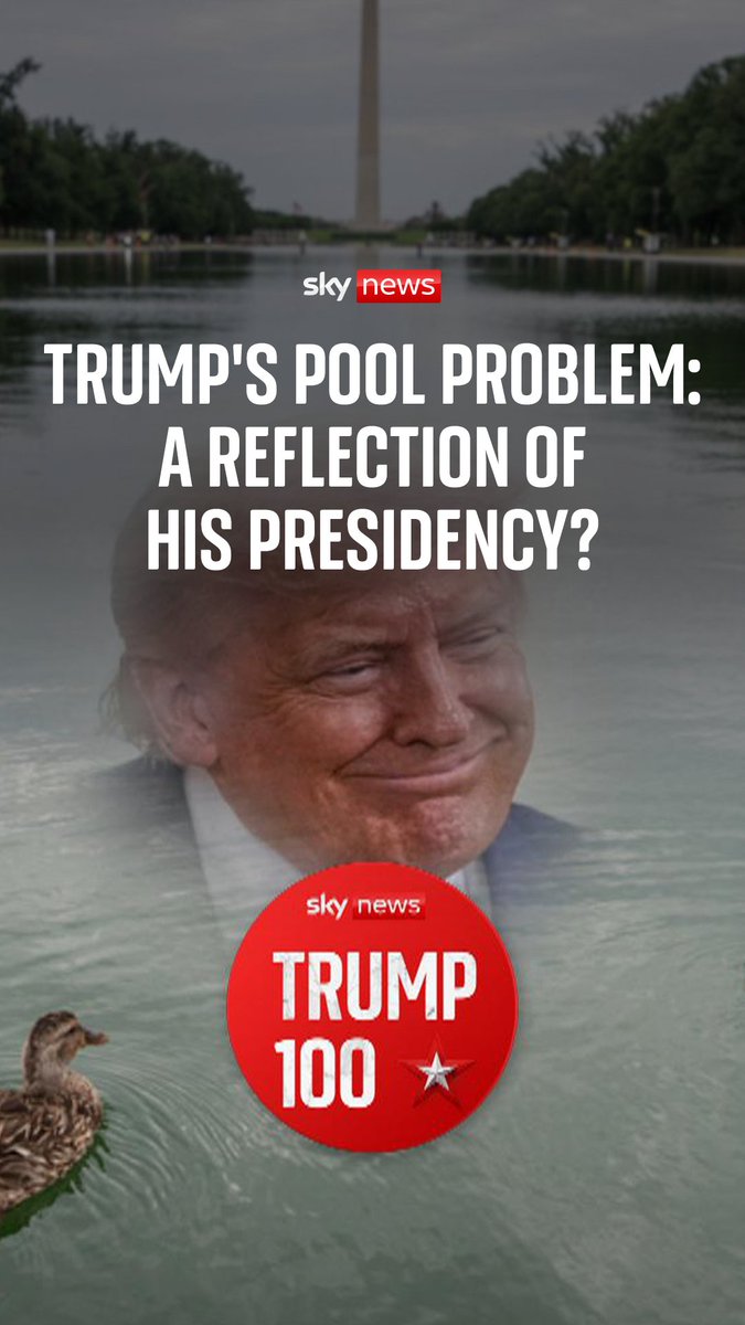 The reflecting pool in Washington DC has had a vast sum spent on it by the Trump administration, but has it become a metaphor for something else? Listen to the latest episode of Trump 100 now with Mark Stone and James Matthews 🔗