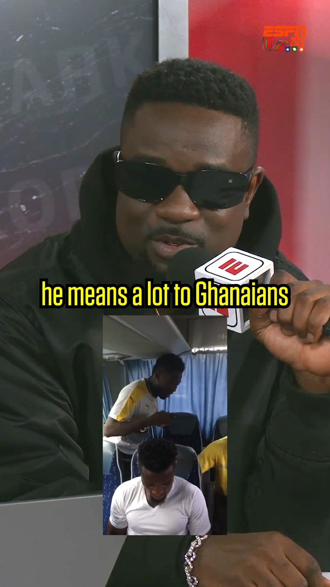"He’s an icon to us" 💫 Sarkodie explains what Asamoah Gyan means to Ghana 🇬🇭