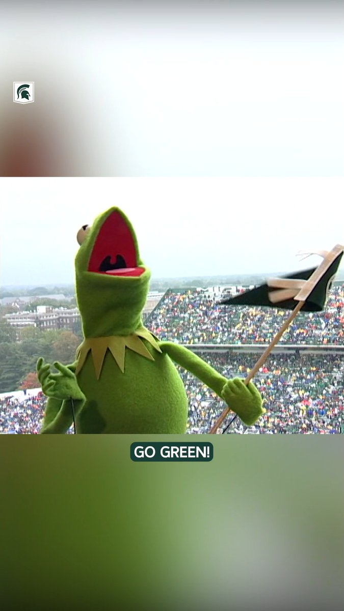 It's not so hard being green when you're at an Michigan State Football game 💚