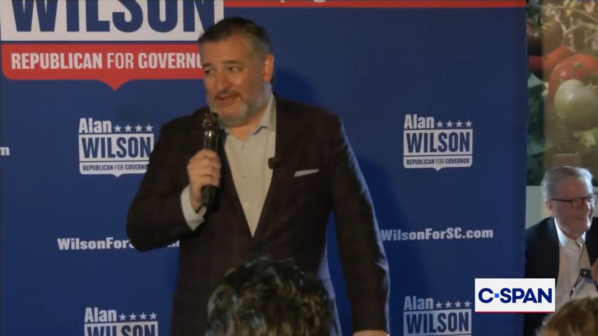 During a campaign event for South Carolina gubernatorial candidate Alan Wilson (R), Sen. Ted Cruz (R-TX): "At the federal level we should abolish the IRS...we should put a padlock on that building and put every one of them down on our southern border."