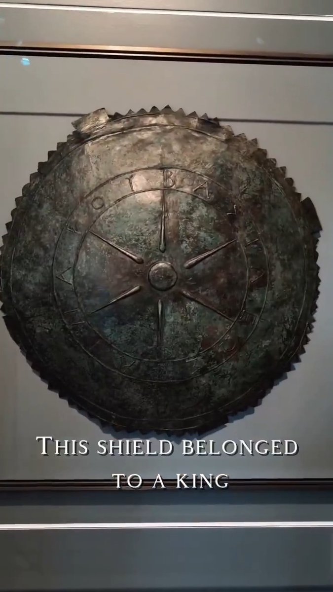 2,100 years later and still a remarkable piece of royal military equipment from the ancient world. This bronze shield was made for King Pharnakes I of Pontus, who ruled along the southern shores of the Black Sea in the 2nd century BC.