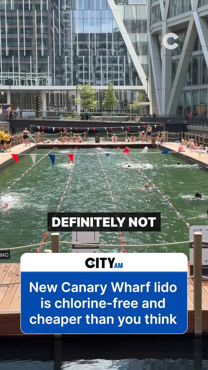 London's newest swim spot has arrived in Canary Wharf. The brand new Eden Dock lido is a £4.5m project that offers a unique, chlorine-free open water experience surrounded by skyscrapers. #CanaryWharf #LondonSwimming #LondonLido #OpenWater #CanaryWharfLido #EdenDock
